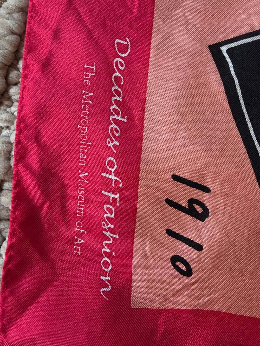 The Metropolitan Museum Of Art Decades Of Fashion Silk Scarf